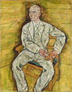 Portrait of Victor Ritter von Bauer , 1918. Creator: Schiele, Egon