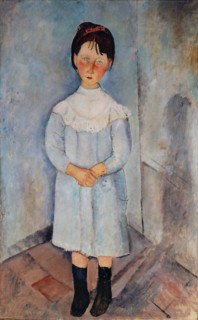 Fillette en bleu, 1918. Creator: Modigliani, Amedeo