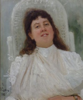 Portrait of Marianne von Werefkin, 1888. Creator: Repin, Ilya Yefimovich
