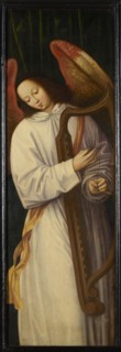 Angel Playing Harp, ca 1559. Creator: Benson, Willem