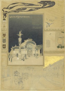 Karlsplatz Stadtbahn Station in Vienna, 1895-1900. Creator: Wagner, Otto Koloman