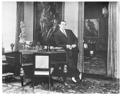Wolfgang Gurlitt in the study of his gallery at the Potsdamer Strasse, Berlin, c. 1925. Creator: Anonymous.