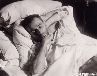 Egon Schiele on his Deathbed, 1918. Creator: Fein, Martha