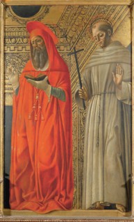 Saint Jerome and Saint Francis of Assisi, ca 1485-1490. Creator: Bevilacqua, Giovanni Ambrogio