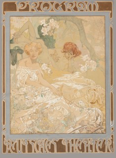 Deutsches Schauspielhaus. Theatre programme, 1908. Creator: Mucha, Alfons Marie