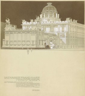Design for the Emperor Franz Joseph City Museum, at the Vienna Karlsplatz, 1897-1898. Creator: Wagner, Otto Koloman