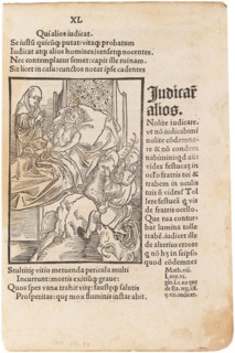 Illustration to the book "Ship of Fools" by Sebastian Brant, 1494. Creator: Dürer, Albrecht