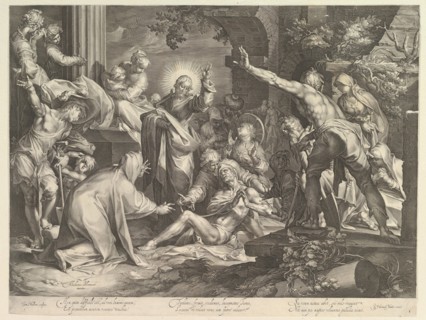 Raising of Lazarus, ca. 1600. Creator: Abraham Bloemaert.