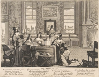 The Foolish Virgins Conversing, ca. 1635. Creator: Abraham Bosse.