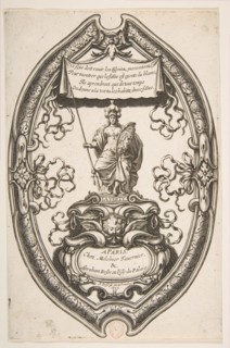 Virtue: Athena, 1637. Creator: Abraham Bosse.