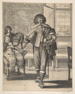 Courtier Following Edict Against Superfluity in Dress
