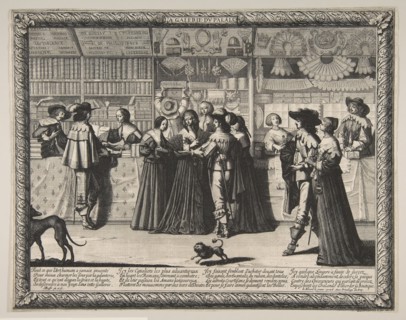 The Gallery of the Palace of Justice, ca. 1638. Creator: Abraham Bosse.
