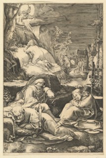 The Agony in the Garden, from The Passion of Christ, ca. 1598-1653. Creator: Abraham Hogenberg.