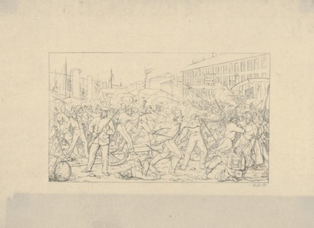 Battle in Baltimore, April 19, 1861