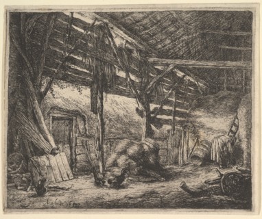 The Barn, 1647. Creator: Adriaen van Ostade.