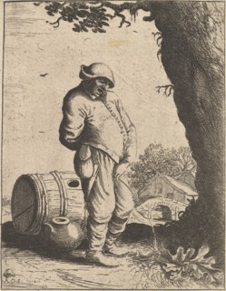 The Pissing Man, 1610-85. Creator: Adriaen van Ostade.