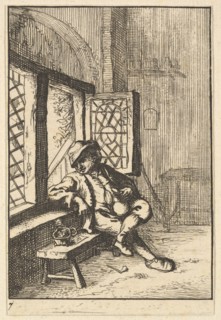 Man Sitting by a Window