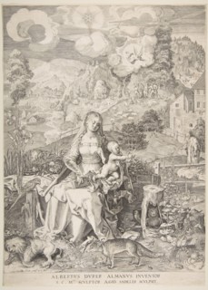 Virgin and Child in a Landscape, ca. 1597. Creator: Aegidius Sadeler II.