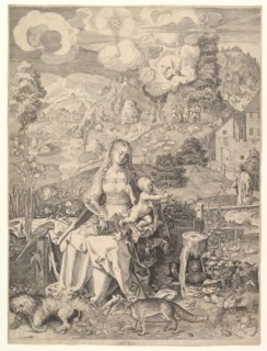 Virgin and Child in a Landscape, ca. 1597. Creator: Aegidius Sadeler II.