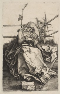 Virgin and Child on a Grassy Bench, 1503. Creator: Albrecht Durer.