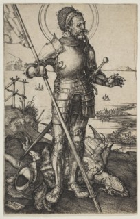 Saint George Standing, ca. 1502. Creator: Albrecht Durer.