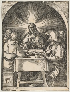 Christ in Emmaus, from The Small Passion, ca. 1510. Creator: Albrecht Durer.