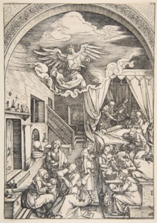 The Birth of the Virgin, from The Life of the Virgin, ca. 1503. Creator: Albrecht Durer.