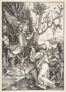 Joachim and the Angel, from The Life of the Virgin, ca. 1504. Creator: Albrecht Durer.