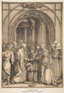 The Betrothal of the Virgin, from The Life of the Virgin, ca. 1503. Creator: Albrecht Durer.