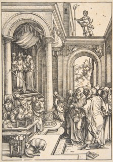 The Presentation of the Virgin in the Temple, from The Life of the Virgin, ca. 1503. Creator: Albrecht Durer.