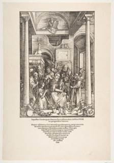 The Glorification of the Virgin, from The Life of the Virgin, Latin Edition, 1511, 1511. Creator: Albrecht Durer.