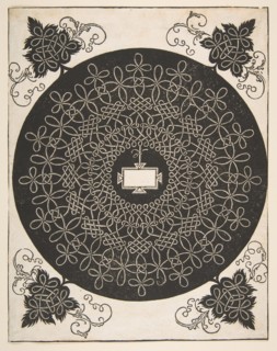 Embroidery Pattern with an Oblong Panel in its Center, 1521 before. Creator: Albrecht Durer.