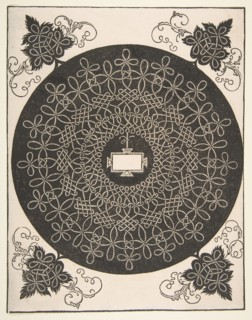 Embroidery Pattern with an Oblong Panel in its Center, 1521 before. Creator: Albrecht Durer.