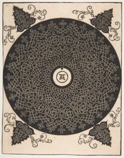 'The Fourth Knot'. Interlaced Roundel with a Round Medallion in its Center, after 1528. Creator: Albrecht Durer.