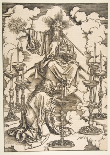 Saint John Beholding the Seven Golden Candlesticks, from The Apocalypse.n.d. Creator: Albrecht Durer.