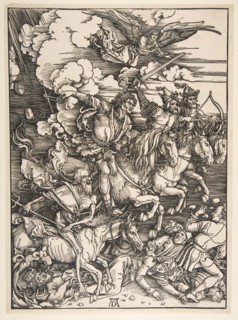 Four Horsemen of the Apocalypse, ca. 1497/1498. Creator: Albrecht Durer.