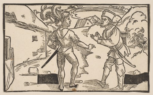 Heauton Timouroumenos, from The Comedies of Terence, 19th century reprint.n.d. Creator: Albrecht Durer.
