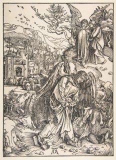 The Angel with the Key to Bottomless Pit, 1511. Creator: Albrecht Durer.