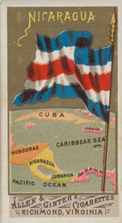 Nicaragua, from Flags of All Nations, Series 1