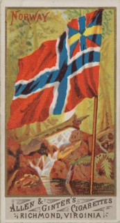 Norway, from Flags of All Nations, Series 1