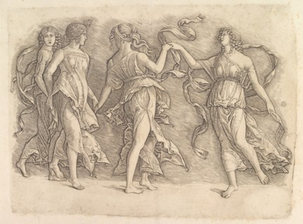 Four Dancing Muses, ca. 1497. Creator: Unknown.