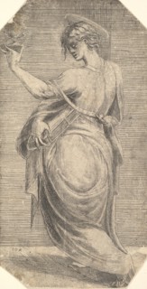St John in profile facing left, from 'Christ and the Apostles', ca. 1548-50. Creator: Andrea Schiavone.