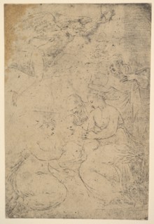 The mystic marriage of Saint Catherine, ca. 1550. Creator: Andrea Schiavone.