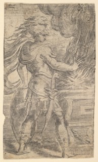 Mutius Scaevola placing his hand in the flames