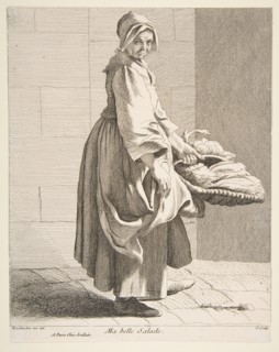 Lettuce Seller, 1742. Creator: Caylus, Anne-Claude-Philippe de.