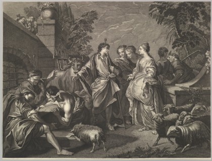 Jacob arrives in Mesopotamia, 18th century. Creator: Unknown.