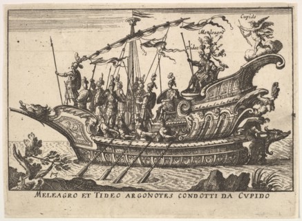 Plate 13: Argonauts Meleager and Tydeus led by Cupid