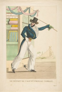 Le Départ de Calicot Pour le Combat, 1817-18. Creator: Unknown.