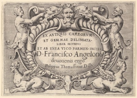 Ex Antiquis Cameorum et Gemmae Delineata/ Liber Secundus/et ab Enea Vic..., published ca. 1599-1622. Creator: Unknown.