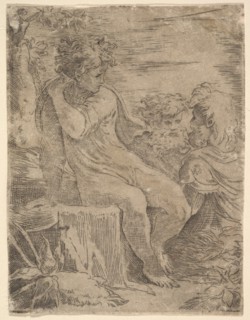 Youth with two old Men, 16th century. Creator: Unknown.